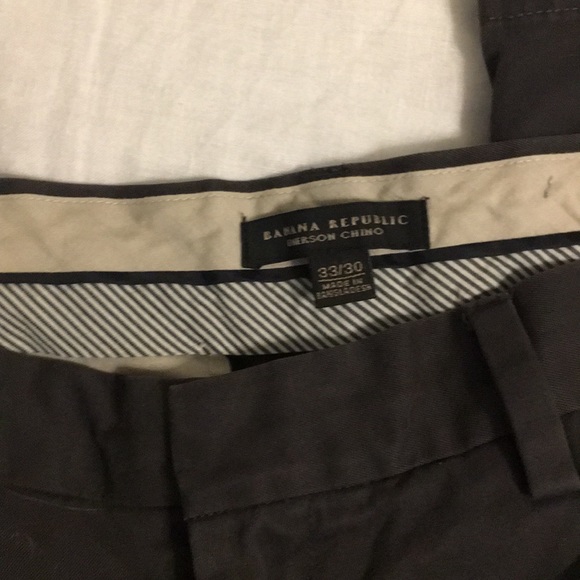 Barely Worn Banana Republic Charcoal Chino - Picture 2 of 3